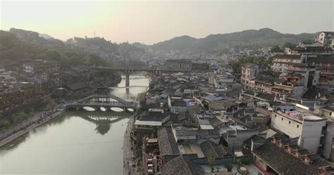 Fenghuang Ancient Town at Sunset 1294535 Stock Video at Vecteezy