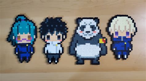 Jujutsu Kaisen Chibi Perler Bead Sprites - Etsy