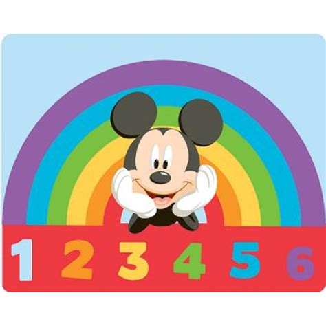 Mickey Mouse Clubhouse Rainbow Panel Fleece Blanket Throw 5055285317263