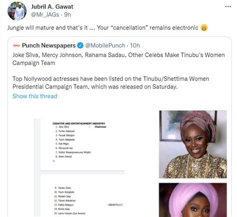 Joke Silva Mercy Johnson Rahama Sadau Other Celebs In Tinubus Women