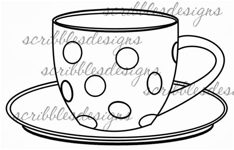 Cup And Saucer Sketch at PaintingValley.com | Explore collection of Cup ...