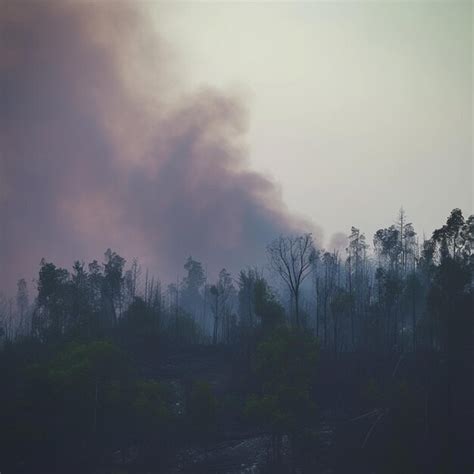 Premium Photo Photo Natures Fury Forest Fire Aftermath Burned Trees