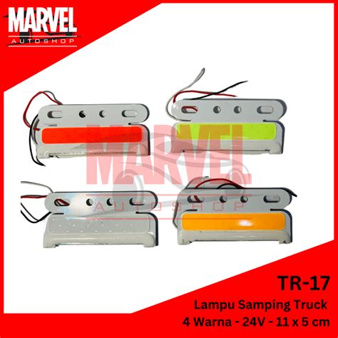 Jual Lampu Led Samping Bak Truck Truk Tipis Flat V V Volt