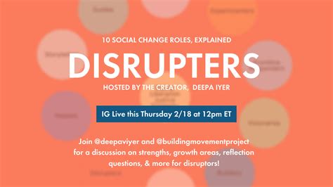 Disrupters, Explained - Building Movement