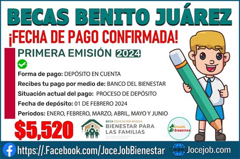 ≫ 🌟 ¡gran Noticia Primer Pago De La Beca Benito Juárez En 2024 🎉