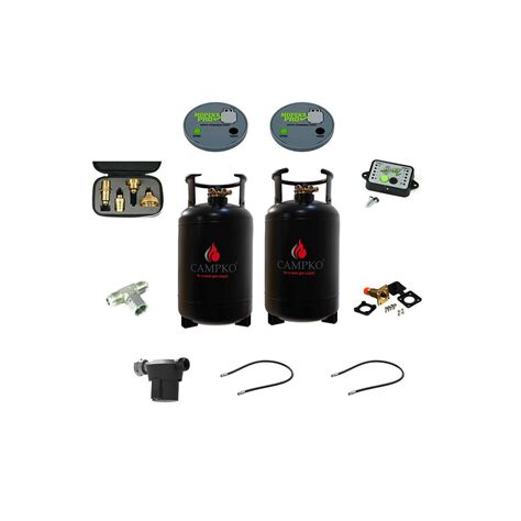 Pack CAMPKO Kit 2 Bouteilles GPL 30L Rechargeables Jauges Bluetooth