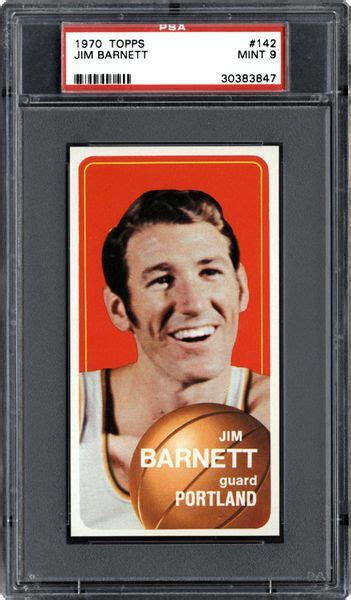 1970 Topps Jim Barnett Psa Cardfacts®