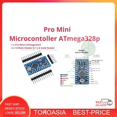 Jual Pro Mini Atmega328P 5V 16M Shopee Indonesia