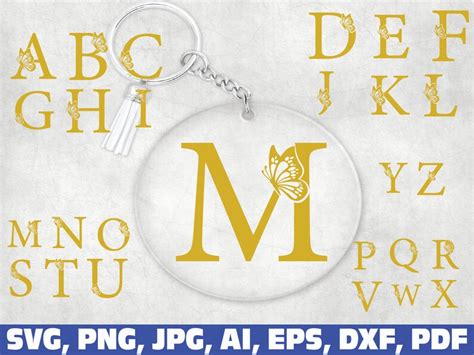 Keychain Svg Monogram Svg Split Monogram Svg Split Monogram - Etsy