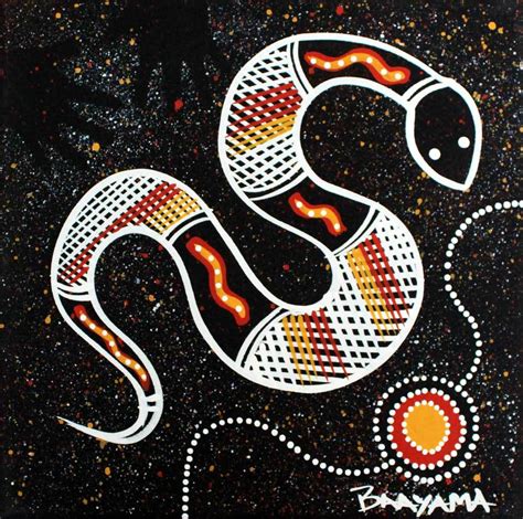 Australian Aboriginal Art Snake