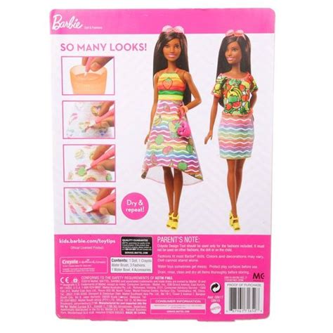 Elryan Barbie Crayola Rainbow Fruit Surprise Doll Fashions