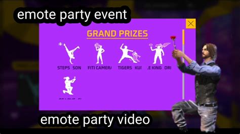 Free Fire All Upcoming Emote Emote Party Event 😍 😱 Rose Emote Youtube