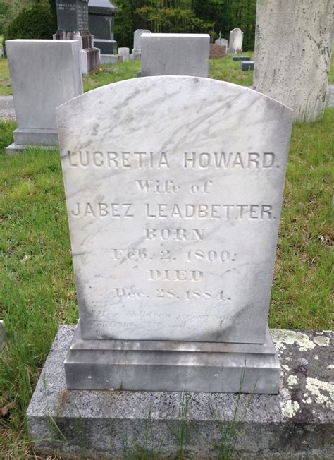 Lucretia Howard Leadbetter M Morial Find A Grave