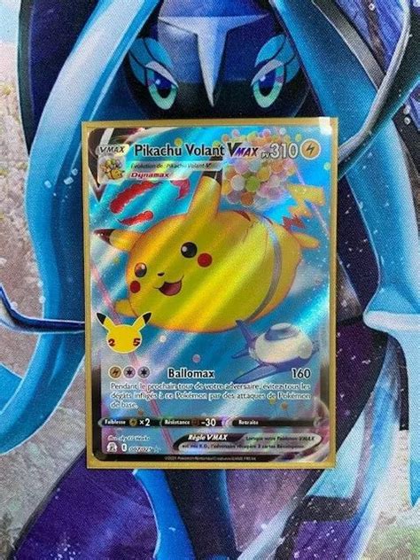 CARTE POKÉMON PIKACHU Volant VMAX 007 025 Full Art Celebrations 25 Ans