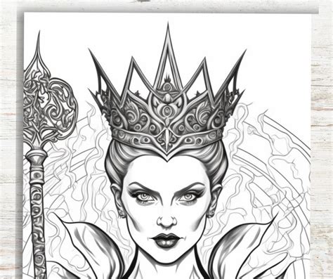 Evil Queen Coloring Pages Printable Pdf X Realistic Fantasy