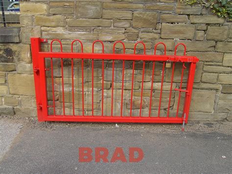 School Access Small Steel Red Gate By Bradfabs