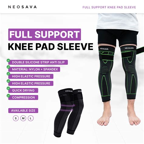 Jual Neosava Lutut Knee Pad Compression Support Brace Nylon Deker Kaki