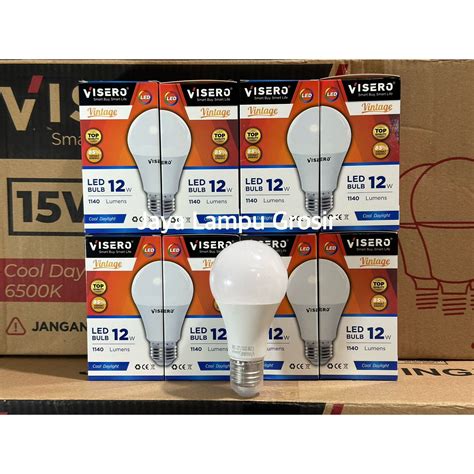 Visero Vintage W Watt Lampu Bohlam Led Bulb E Putih Lazada