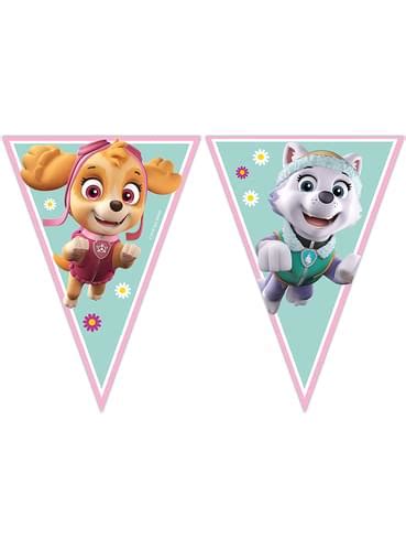 Paw Patrol Skye Everest Fähnchen für Partys und Geburtstage Funidelia