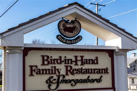 Bird-in-Hand Sign Detail editorial photo. Image of lancaster - 169922681