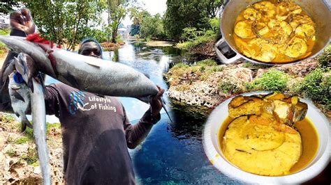 Spearfishing Paradise Jamaica Catch Clean And Cook Curry Monster