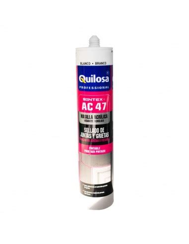 Sellador acrílico Sintex AC 47 juntas y grietas QUILOSA 300ml