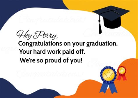 Copy Of Congratulation Graduation Card Postermywall