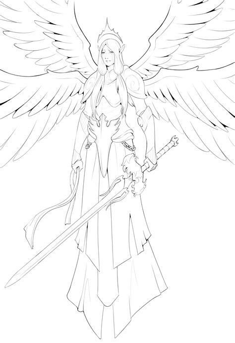 Archangel Zariel - sketch fanart by me : r/AnimeSketch