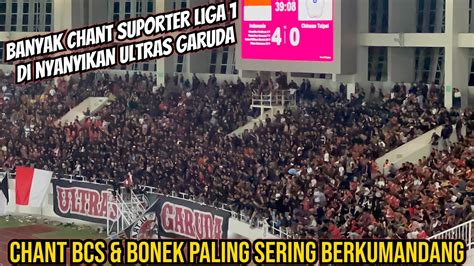 Full Aksi Ultras Garuda Di Babak Pertama Indonesia U Afc Youtube