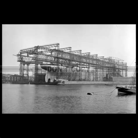 Photo B Rms Titanic Olympic Belfast Shipyard White Star Line