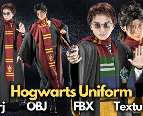 Hogwarts uniforms (Marvelous Designer - FlippedNormals