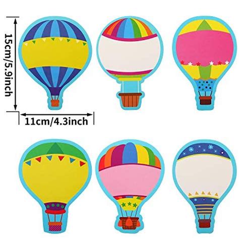 45 Pieces Hot Air Balloons Cut Outs Hot Air Balloon Bulletin Board Set