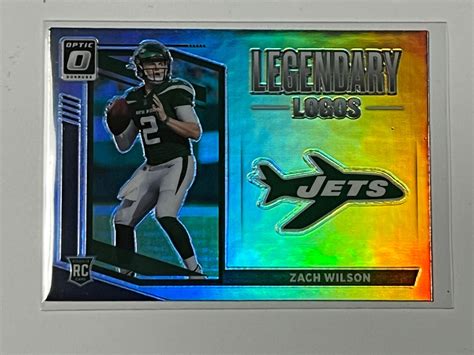 Zach Wilson Donruss Optic Legendary Logos Holo Prizm Rookie Rc Ll