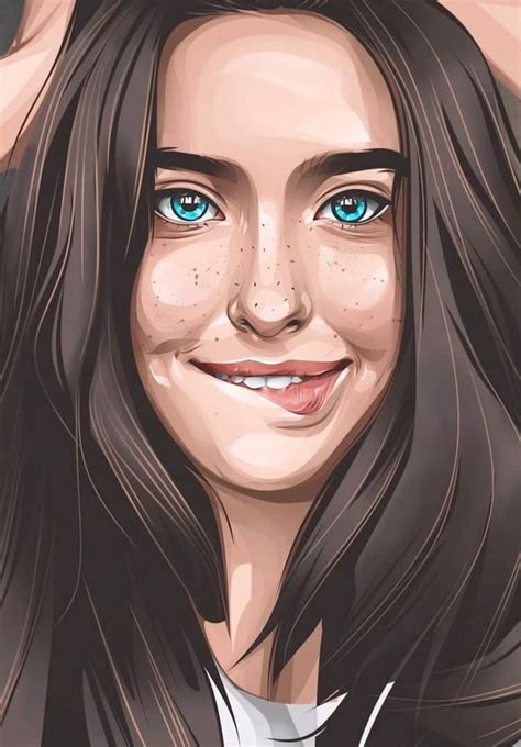 Vector Art Ritratto Digitale Come Disegnare Illustrazione