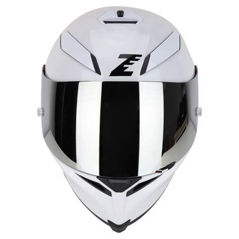 Ym Venom Plain Zebra Motorcycles Full Face Helmet Dual Visor Motor