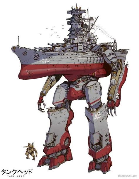 Tankhead Robot Art Concept Art Characters Mecha Tanks