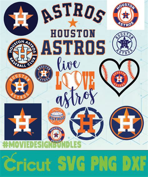 Houston Astros Mlb Bundle Logo Svg Png Dxf Movie Design Bundles