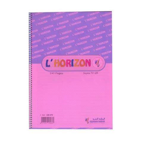 Cahier Spirale 300P Grand Carreaux 70g Grand Format A4 L HORIZON Nova