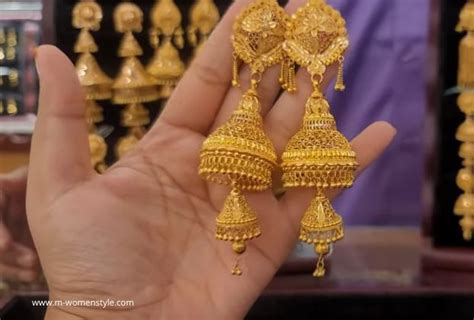 Bridal Gold Jhumka Design Jhumka Designs M Womenstyle