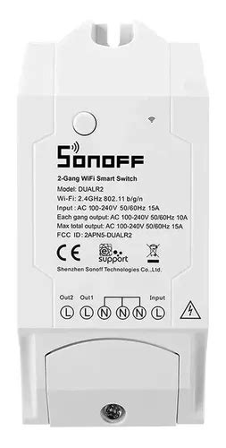 Interruptor Diy Sonoff Dual Th16 15a Cuotas sin interés