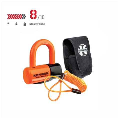 Evolution Series Disc Lock Orange Premium Pack Kryptonite Colombia