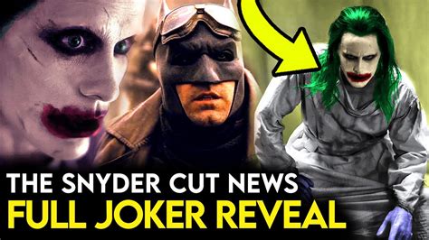 Snyder Cut Joker Snyder Cut New Posters Joker Filming Photo And