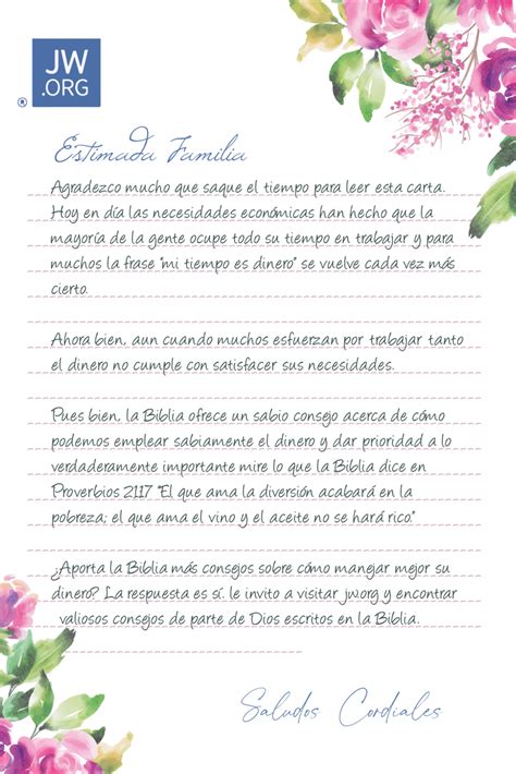 Carta JW Reino De Dios Escritura De Cartas Cartas De