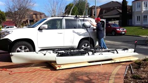 Kayak Hobie Tandem Island Hoist Garage Storage To Loading On Car Top In 8 Mins Youtube