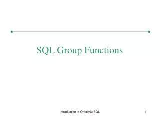 PPT Group Functions Using GROUP BY Clause PowerPoint Presentation