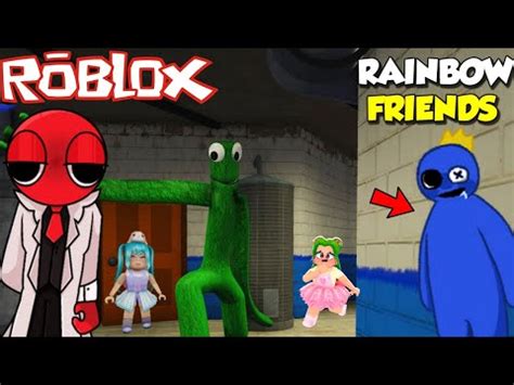 Red Y Blue Conseguiran Escapar De Los Rainbow Friends Roblox Youtube