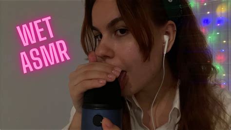 ASMR WET MOUTH SOUNDS MIC LICKING Eating My Blue Yeti YouTube