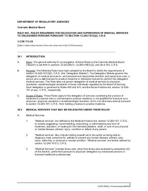 Fillable Online 3 CCR 713 30 RULE 800 Colorado Secretary Of State Fax