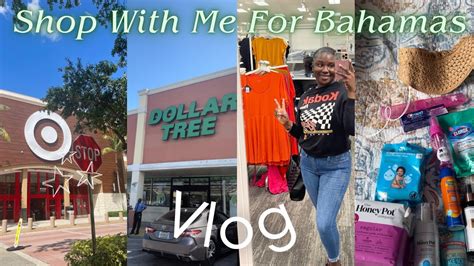 Vlog Shop With Me For A Trip To Bahamas Target Dollar Tree Five