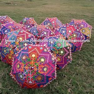 Wholesale Lot Decorative Umbrellas Indian Hand Embroidered Etsy